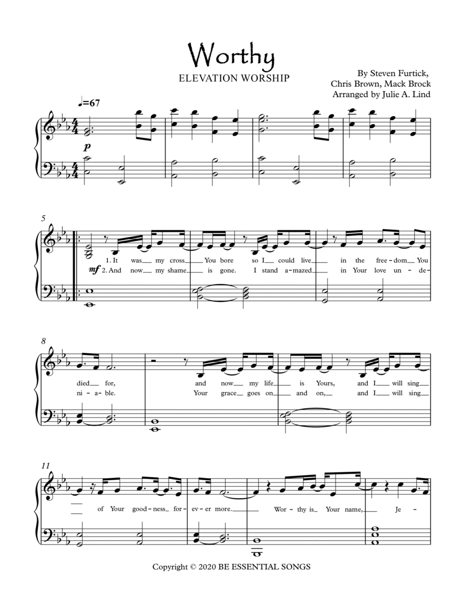 Worthy (arr. Julie A. Lind)