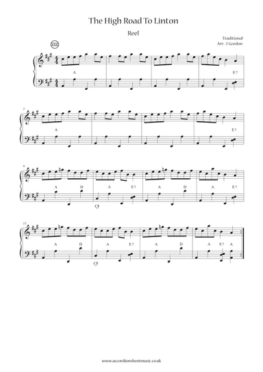 The High Road To Linton (arr. Julia Gordon)