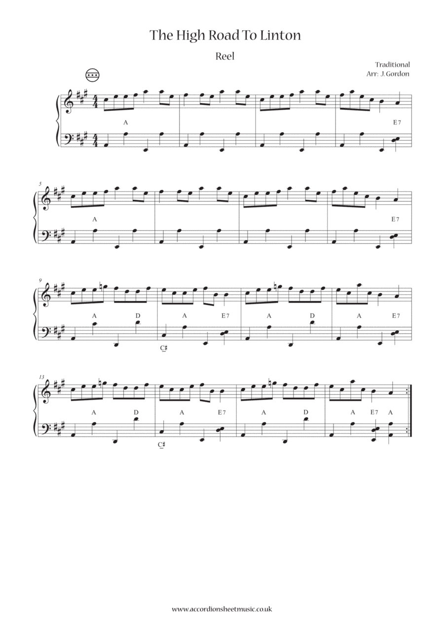 The High Road To Linton (arr. Julia Gordon)