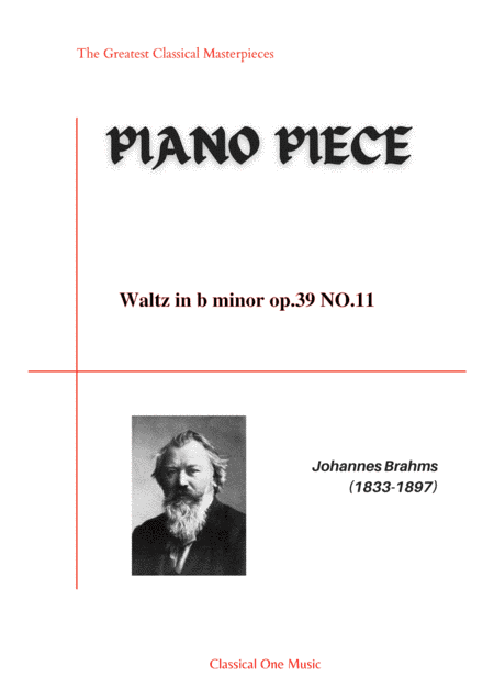 Brahms - Waltz in b minor op.39 NO.11 (arr. MPS)