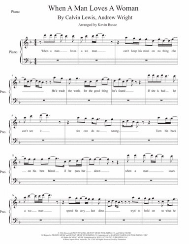 When A Man Loves A Woman (arr. Kevin Busse)