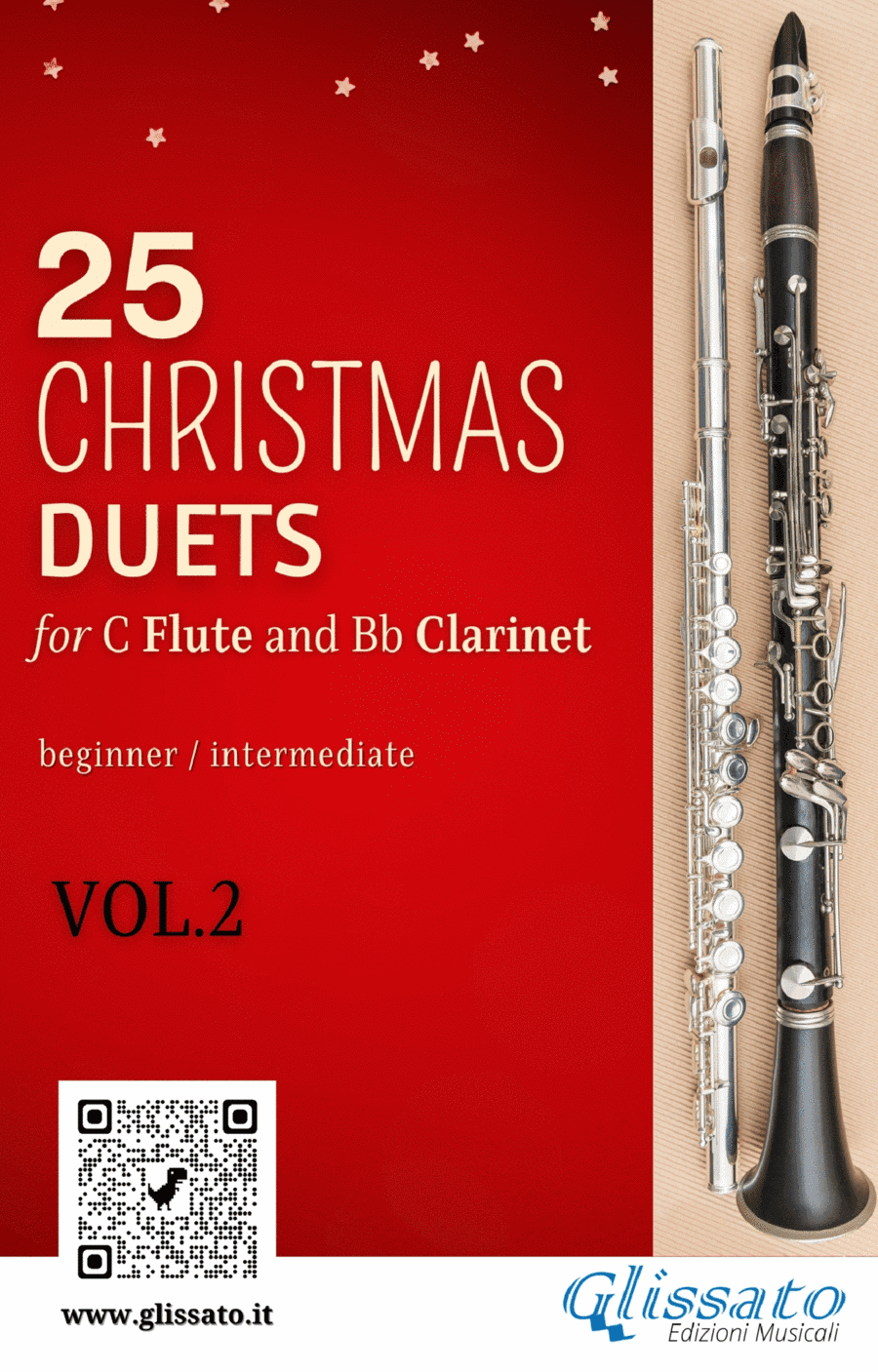 25 Christmas Duets for Flute and Clarinet - VOL.2 (arr. Francesco Leone)