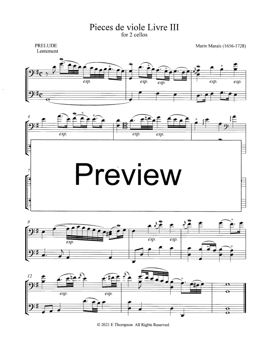 Suite for 2 Cellos (arr. Elizabeth Thompson)