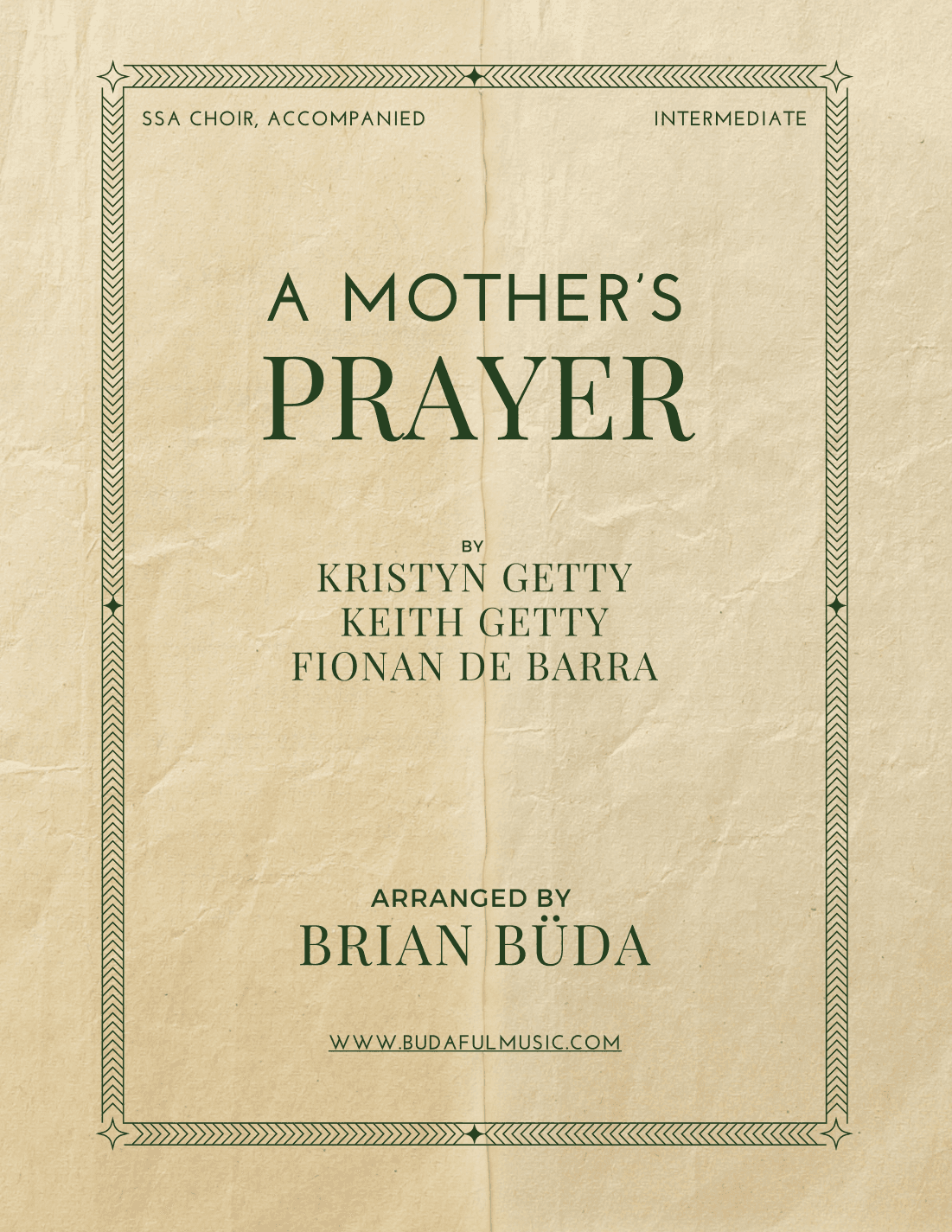 A Mother's Prayer (arr. Brian Buda)