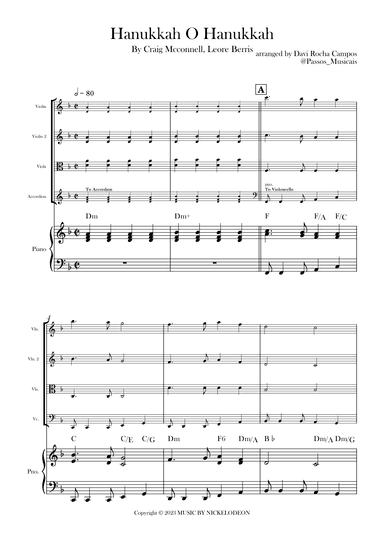 Hanukkah O Hanukkah (arr. Davi Rocha Campos)
