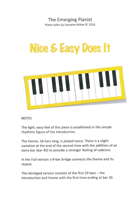 Nice & Easy Does It