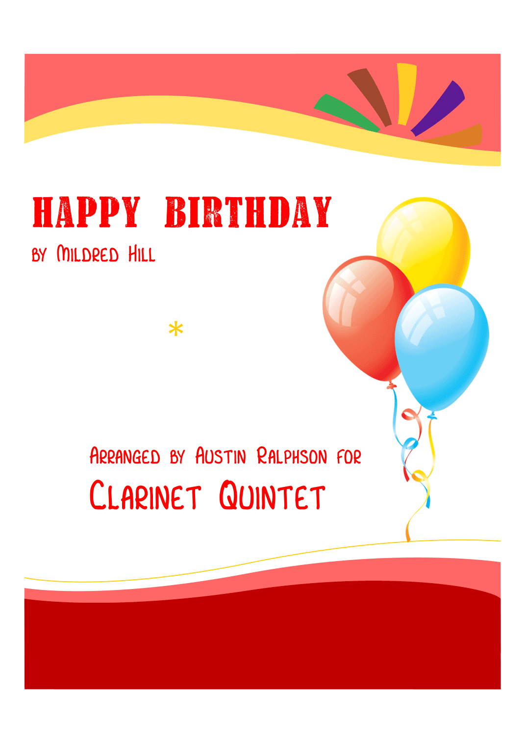 Happy Birthday - clarinet quintet (arr. Austin Ralphson)