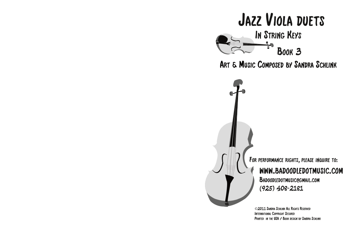 Jazz Viola Duet book 3 in string keys