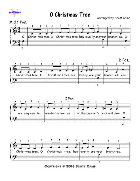 O Christmas Tree (First Year Piano Students) (arr. Scott Camp)