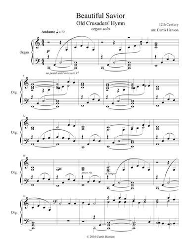 Beautiful Savior (organ) (arr. Curtis Hanson)