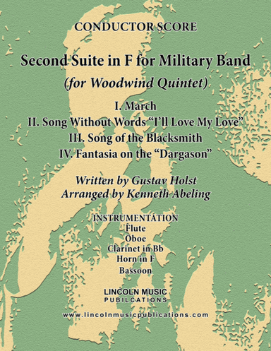 Holst - Second Suite for Military Band in F (for Woodwind Quintet) (arr. Kenneth Abeling)