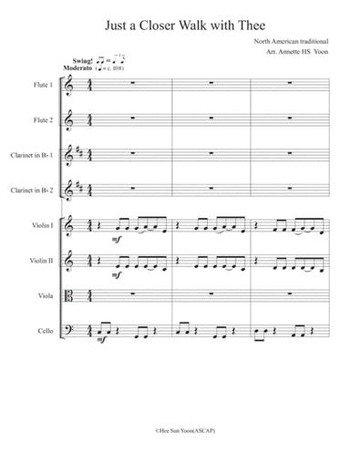 Just a Closer Walk with Thee (arr. Annette HS Yoon)