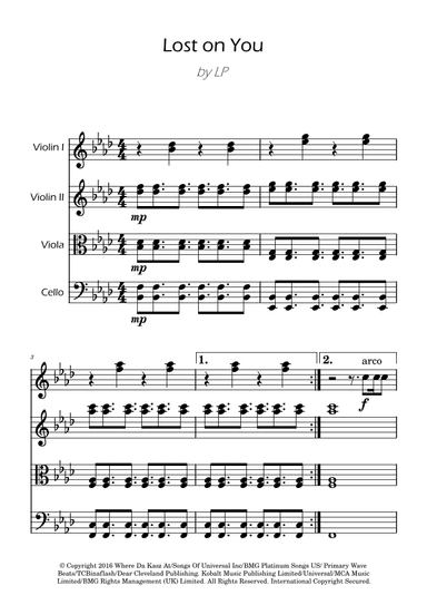 Lost On You (arr. Ygor Nunes)