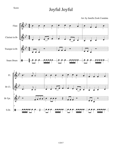 Joyful Joyful We Adore Thee (arr. JC Publishing)