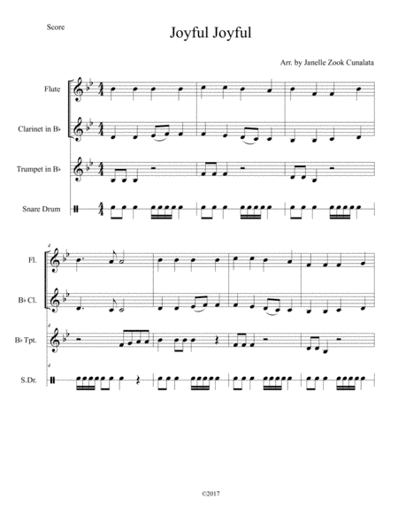 Joyful Joyful We Adore Thee (arr. JC Publishing)