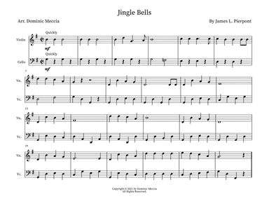 Jingle Bells- Violin and Cello Duet (arr. Dominic Meccia)