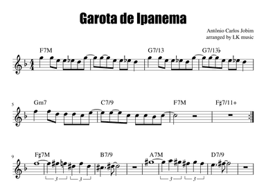 Garôta De Ipanema (arr. Lkmusic)