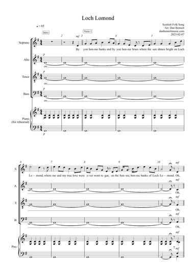 Loch Lomond (arr. Dan Bennett)