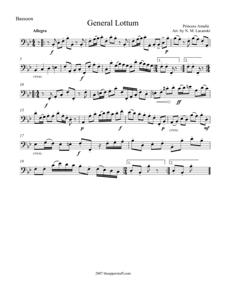 General Lottum (arr. Nick Lacanski)