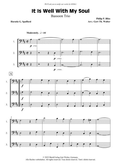 It Is Well With My Soul (arr. Gert Th. Walter)