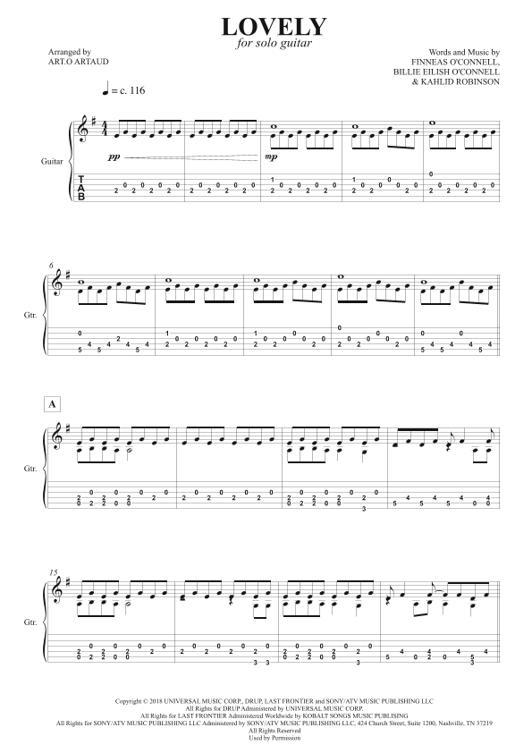 Lovely (arr. Art.o Artaud)