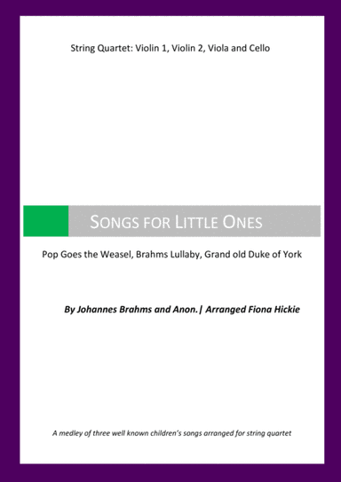 Songs for Little Ones (arr. Fiona Hickie)
