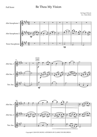 Be Thou My Vision (arr. Fabio Britto)