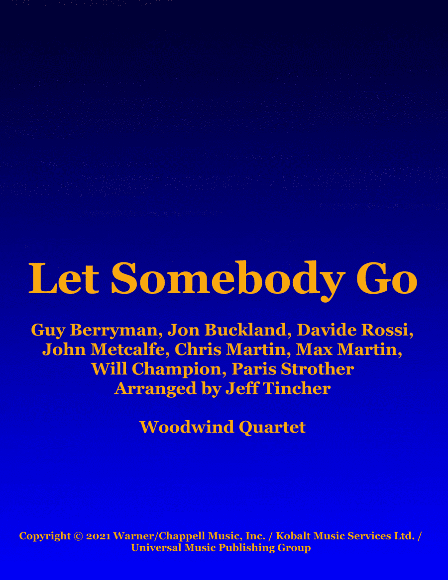 Let Somebody Go (arr. Jeff Tincher)