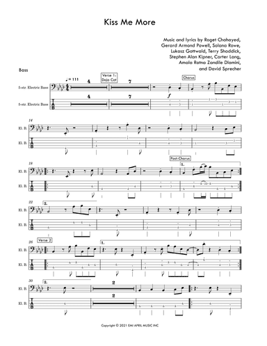 Kiss Me More (feat. Sza) (arr. David Lartey)