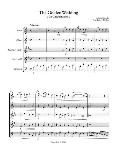 The Golden Wedding (arr. Larry Wesley)