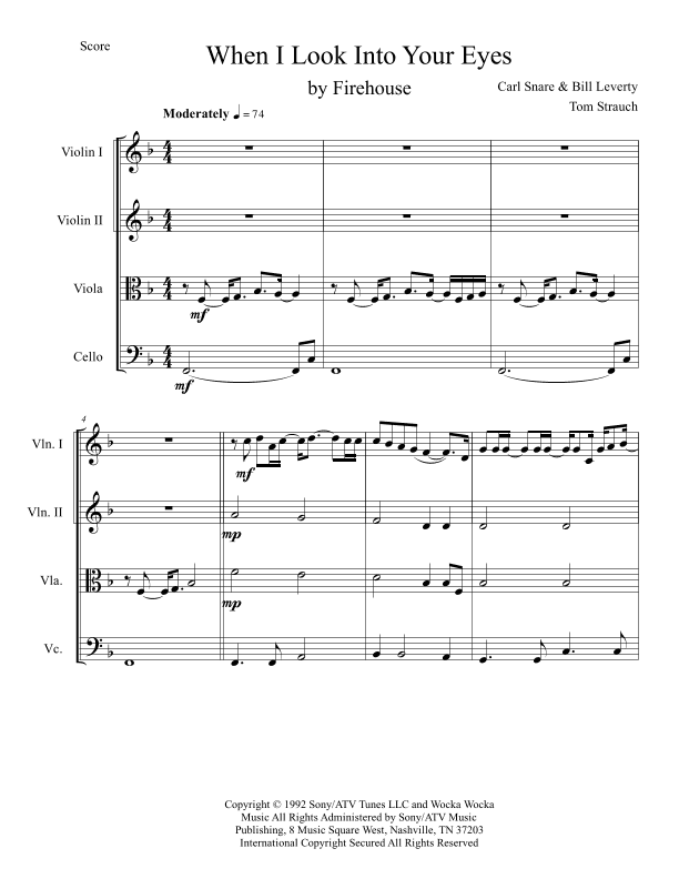 When I Look Into Your Eyes (arr. Tom Strauch)