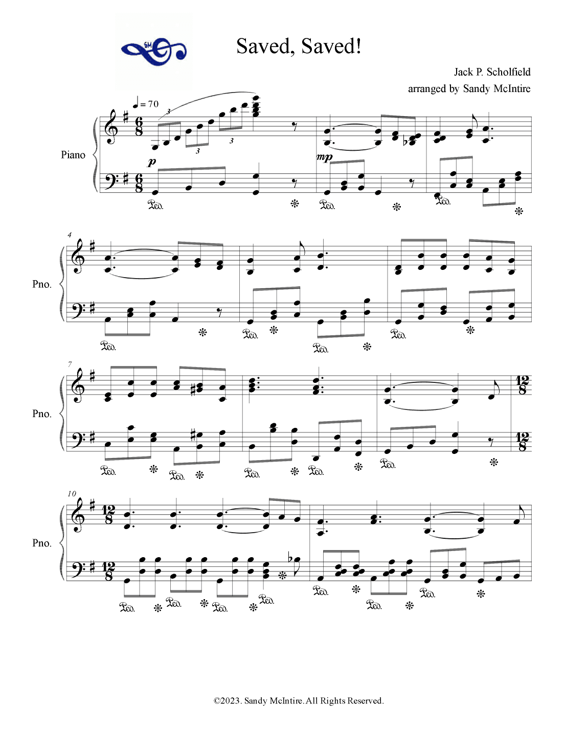 Saved, Saved! (arr. Sandy McIntire)