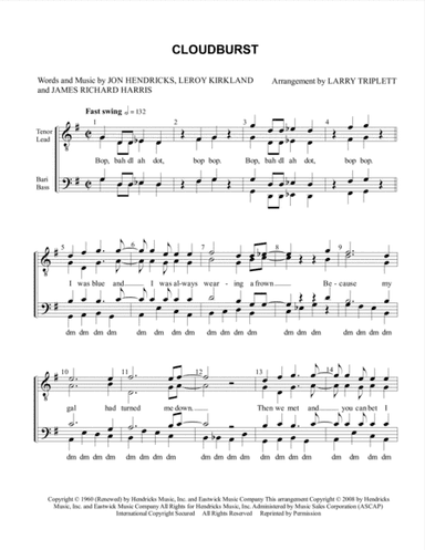 Cloudburst (arr. Larry Triplett)