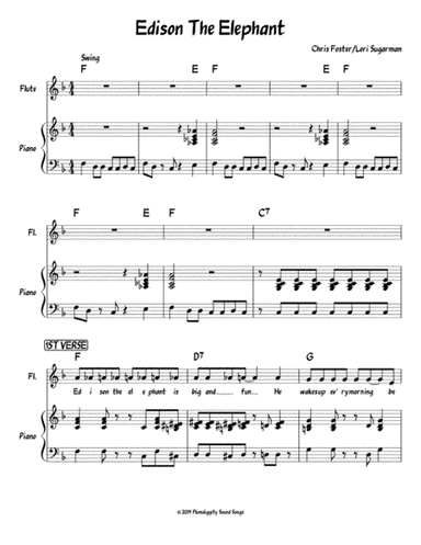 Edison The Elephant -  Piano/Vocal/Guitar