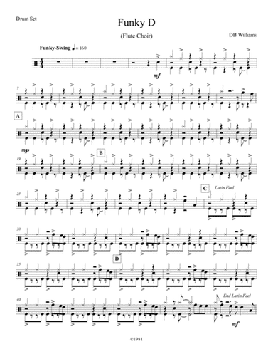 Funky D (Flute) Drum Set