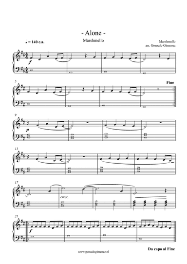 Alone (arr. Gonzalo Gimenez)