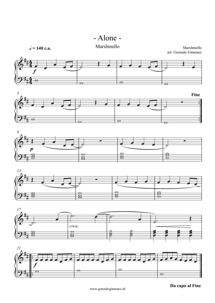 Alone (arr. Gonzalo Gimenez)