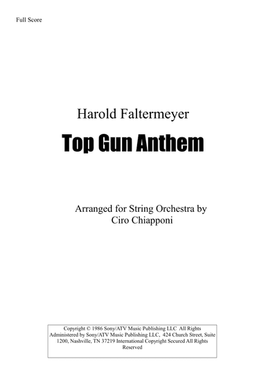 Top Gun Anthem (arr. Ciro Chiapponi)