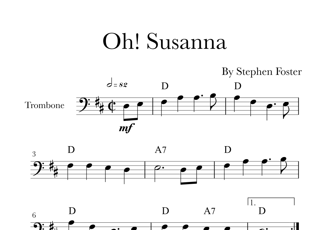 Oh! Susanna (arr. Glauco Fernandes)