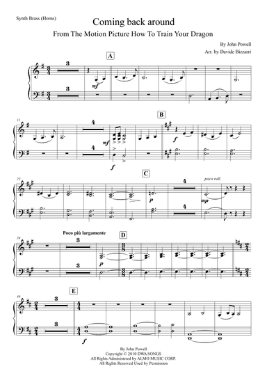 Coming Back Around (arr. Davide Bizzarri)
