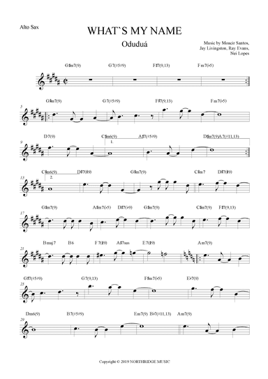 What's My Name (arr. The Sheet Music Library)