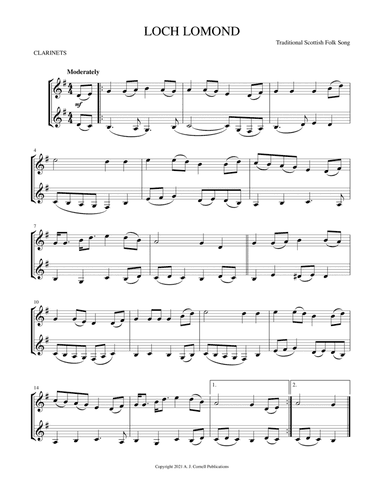 Loch Lomond (arr. Mark Phillips)