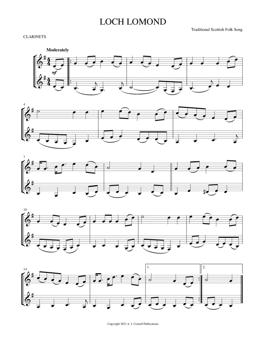 Loch Lomond (arr. Mark Phillips)