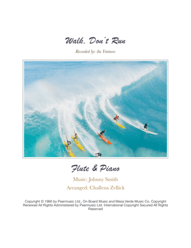 Walk Don't Run (arr. Challena Zellick)