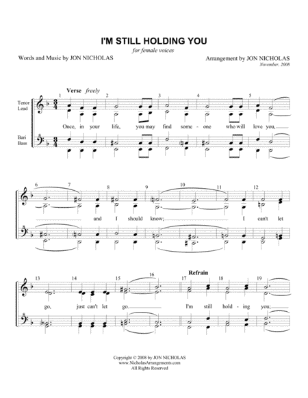 I'm Still Holding You