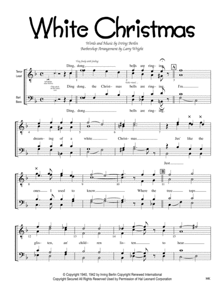 White Christmas (arr. Larry Wright)