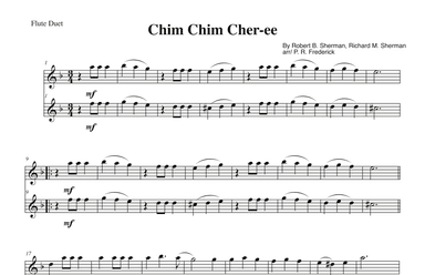 Chim Chim Cher-ee (arr. P. R. Frederick)