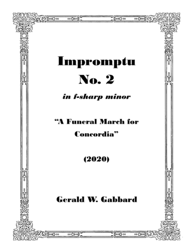 Impromptu No. 2 in f-sharp minor (2020)