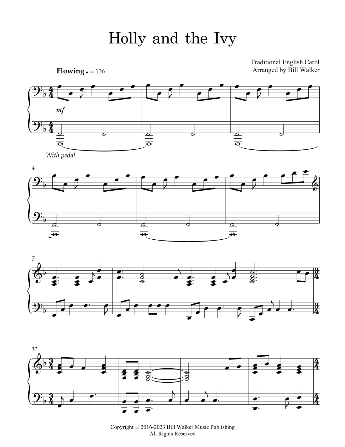Holly and the Ivy (arr. Bill Walker)