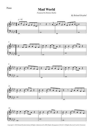 Mad World (arr. Wesley S. SIlva)
